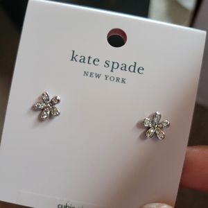 NEW kate spade gardenia stud earrings